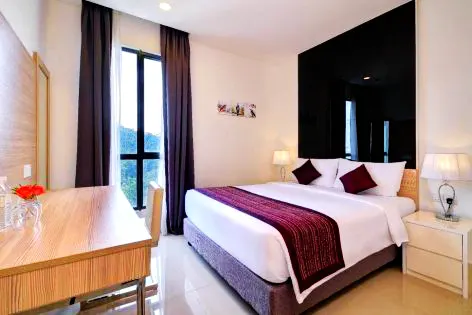 Room features 1 king bed, Grand Ion Delemen Hotel
