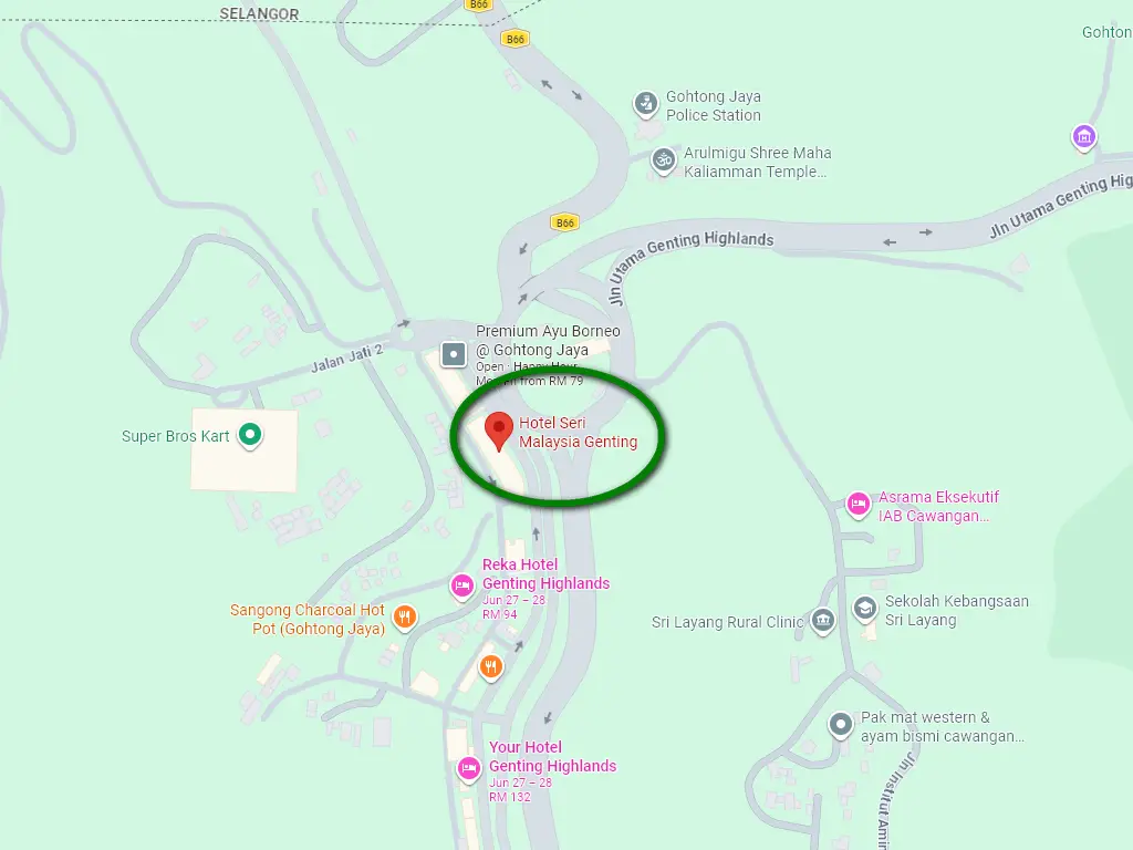Location of the Hotel