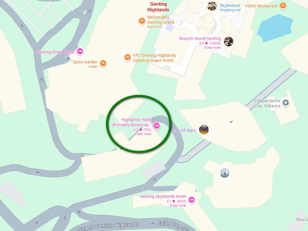 Location of the Hotel