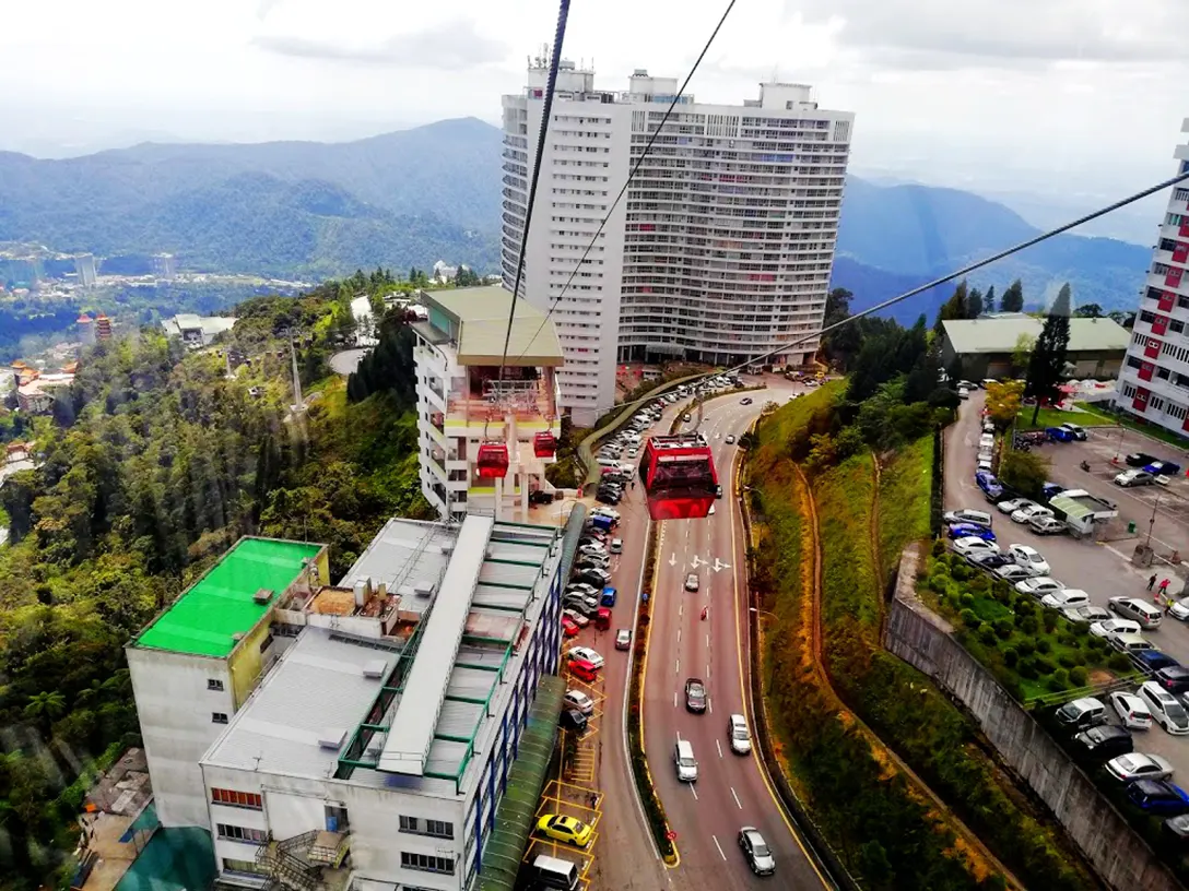 Aerial view of the Resort Hotel and its surrounding area