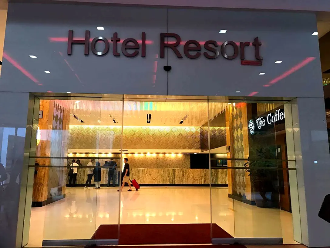 Main entrance of Resort Hotel