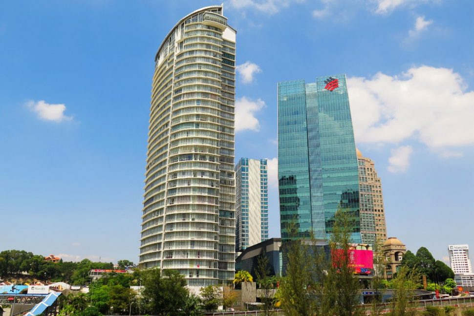 Business buildings at Damansara Town Centre and Damansara Heights