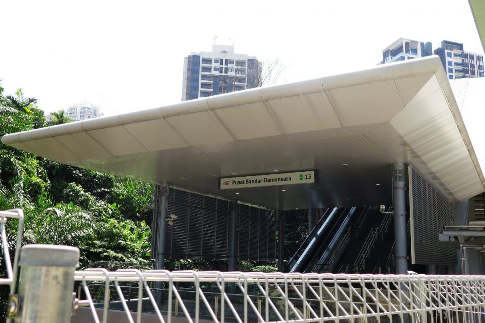 Entrance A of Pusat Bandar Damansara station