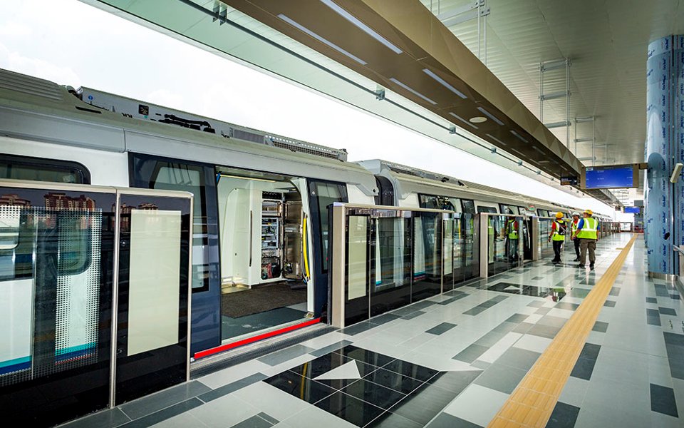 Boarding platform at Kajang station