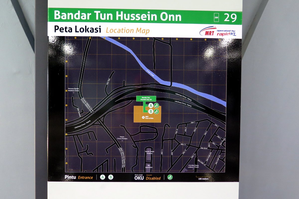 Bandar Tun Hussein Onn Mrt Station Big Kuala Lumpur