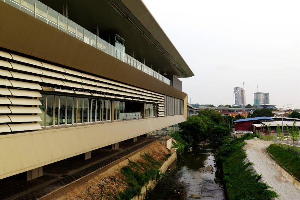 View of Bandar Tun Hussein Onn station from pedestrian walkway