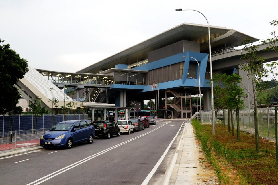 View of Batu 11 Cheras station near entrance B