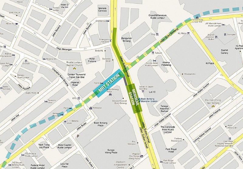 bukit bintang mrt map