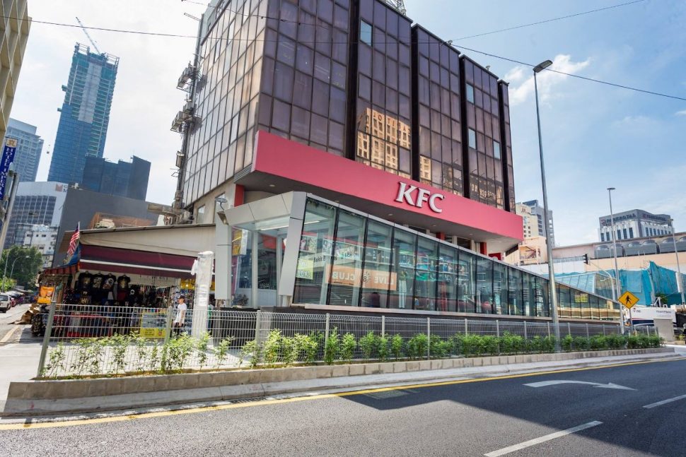 Entrance A of the Bukit Bintang Station beside KFC