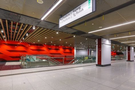 Concourse level of the Bukit Bintang station