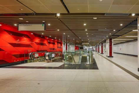 Concourse level of the Bukit Bintang station