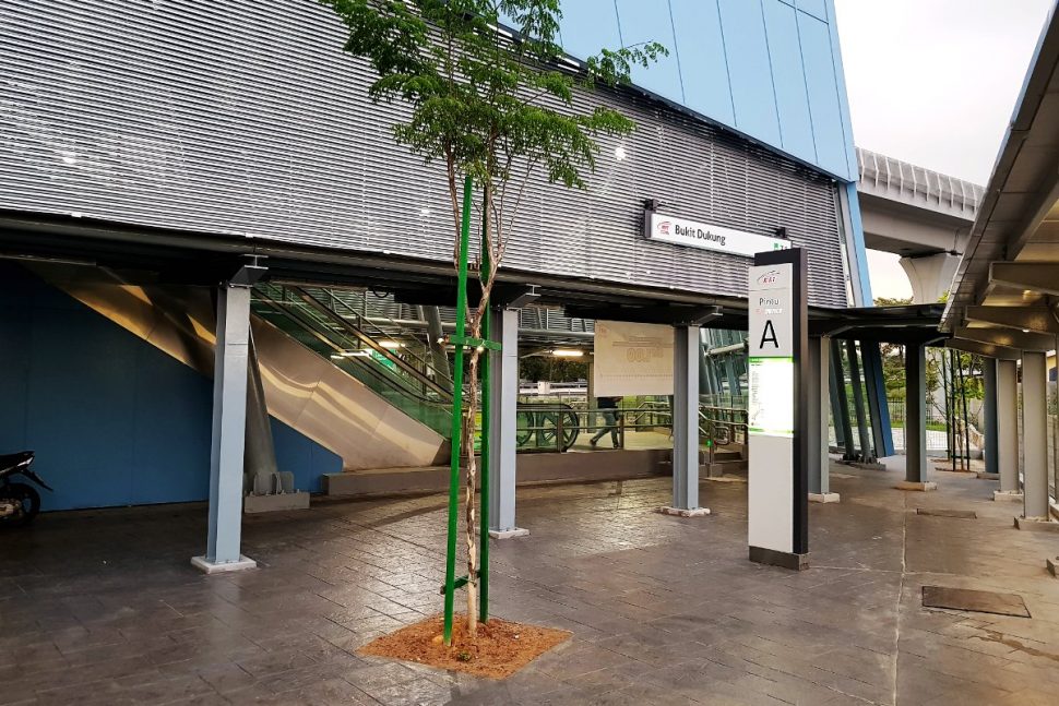 Entrance A of Bukit Dukung station