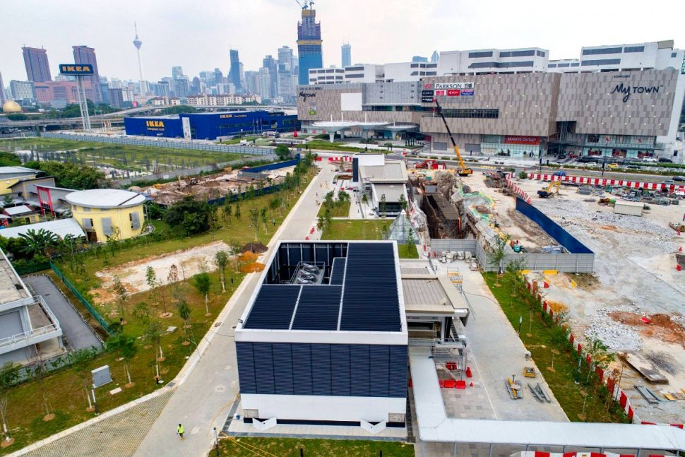 Aerial view of Cochrane MRT Station and its surrounding areas