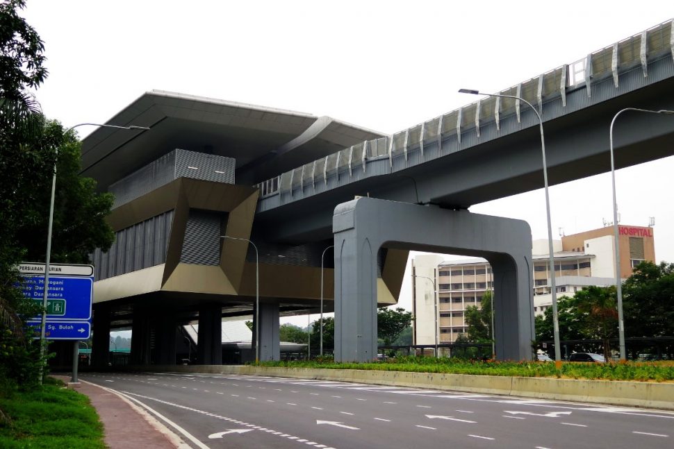 View of Kota Damansara station from Persiaran Surian