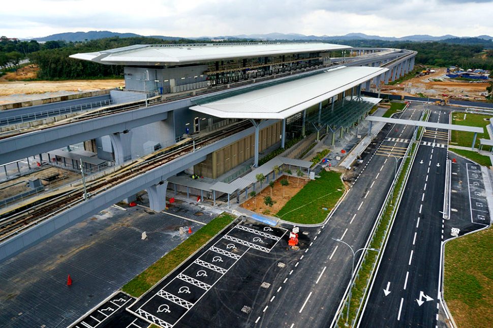 View of the completed Kwasa Damansara Station. Dec 2016