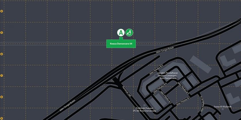 Location of Kwasa Damansara MRT Station