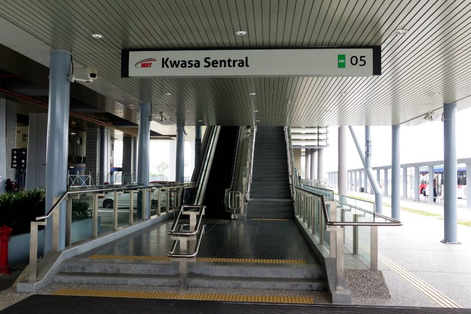 Entrance A of Kwasa Sentral station