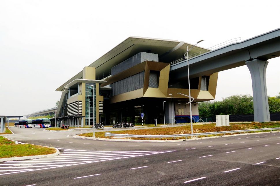 View of Kwasa Sentral station from a distance