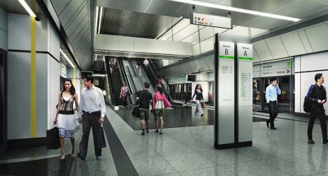 Artist impression of Merdeka Station