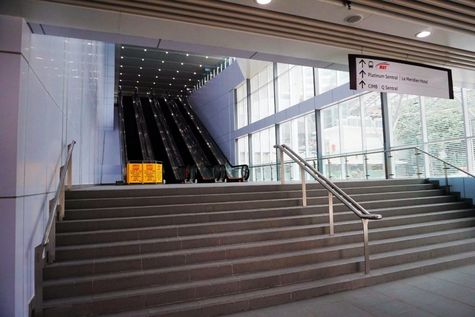 Linkway which consists of both underground and elevated sections to connect the Muzium Negara MRT station with KL Sentral station.