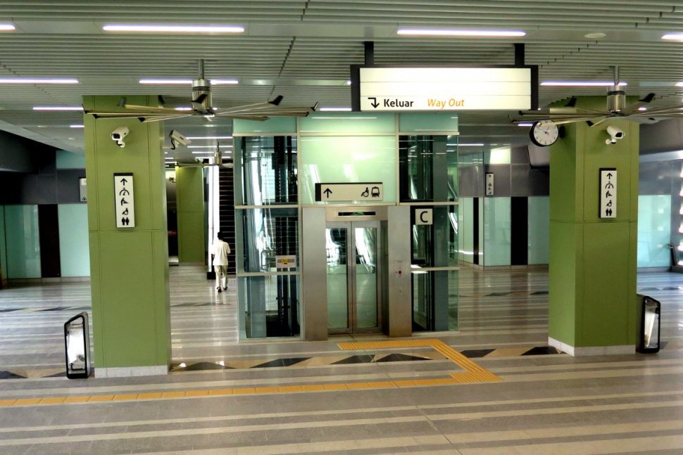Concourse level of the Phileo Damansara station