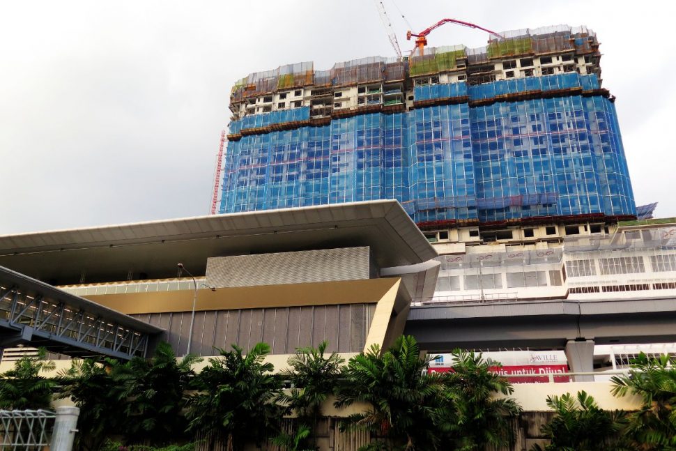 View of Sri Raya station across the road