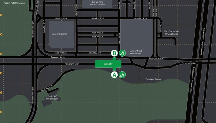 Location of Surian MRT Station