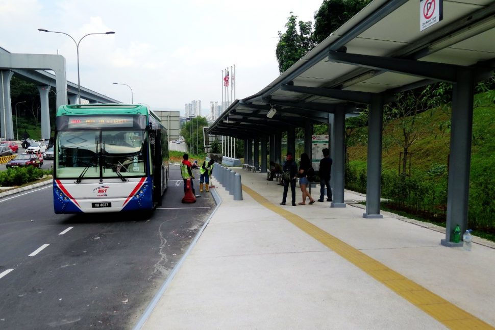 Entrance A of the Taman Connaught station