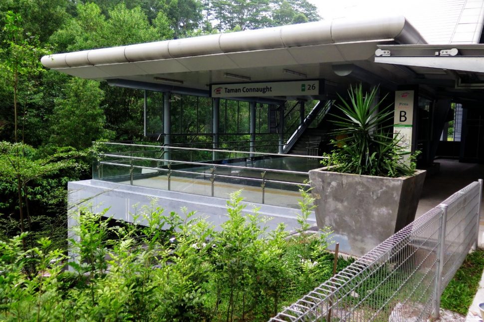 Entrance B of the Taman Connaught station