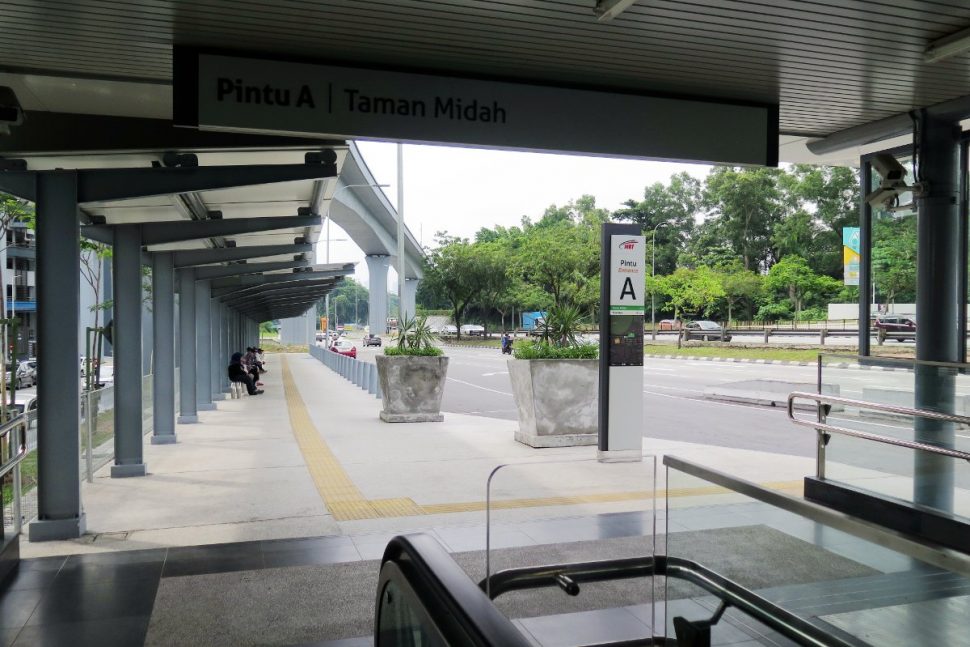Entrance A of Taman Midah station