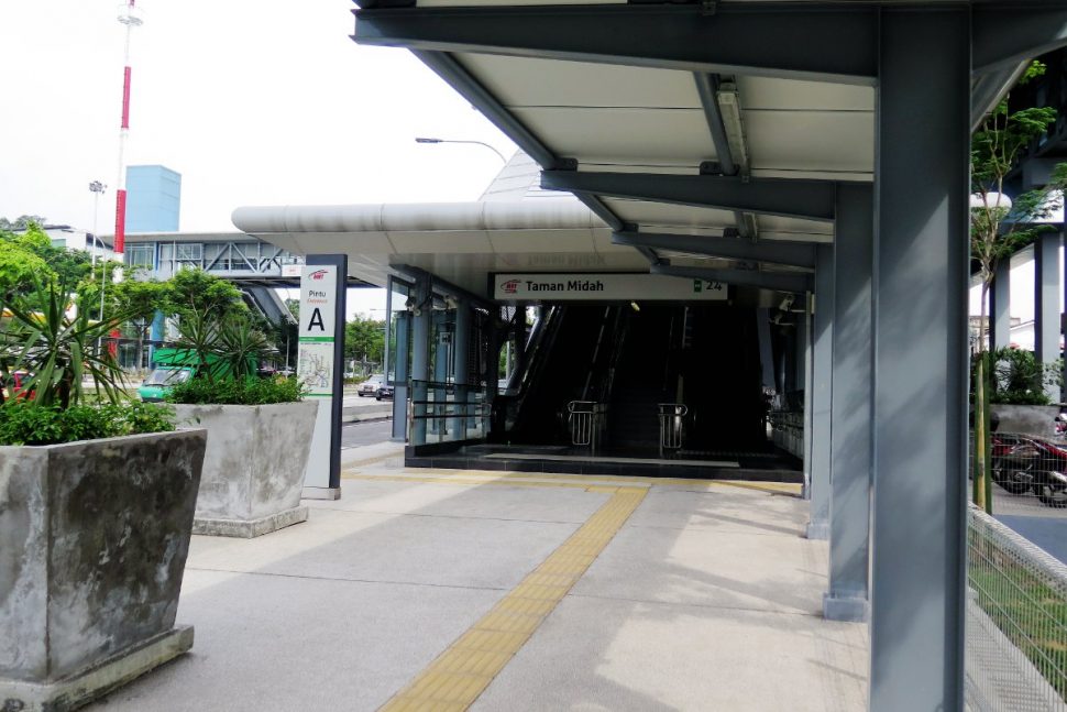 Entrance A of Taman Midah station