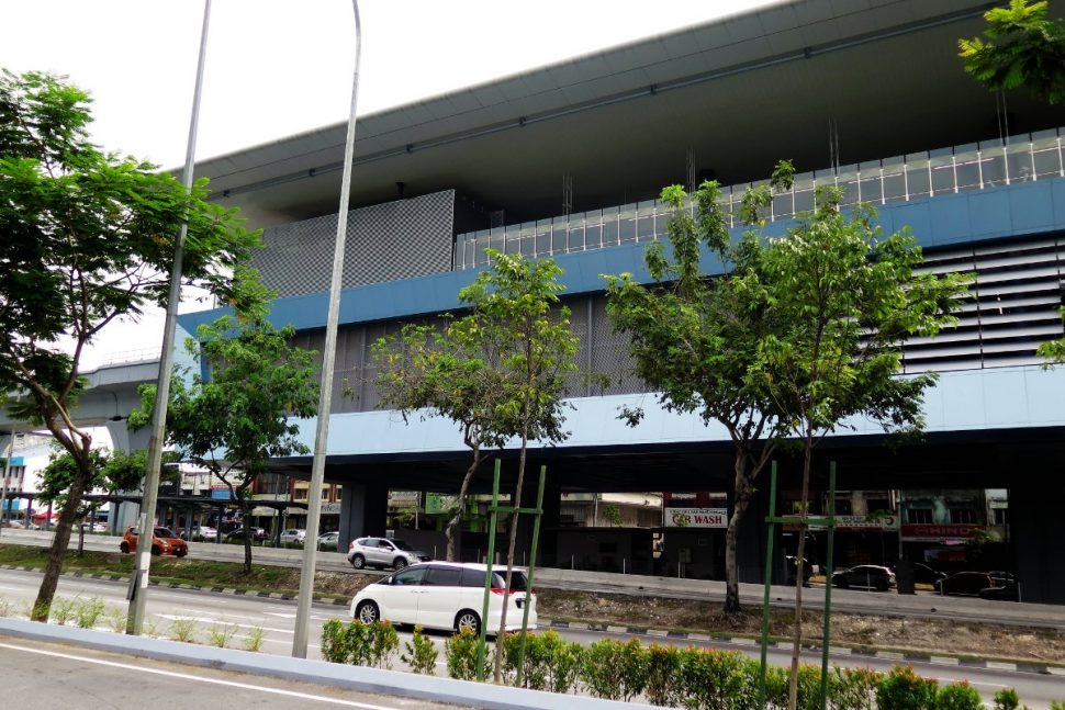 View of Taman Midah station near entrance B