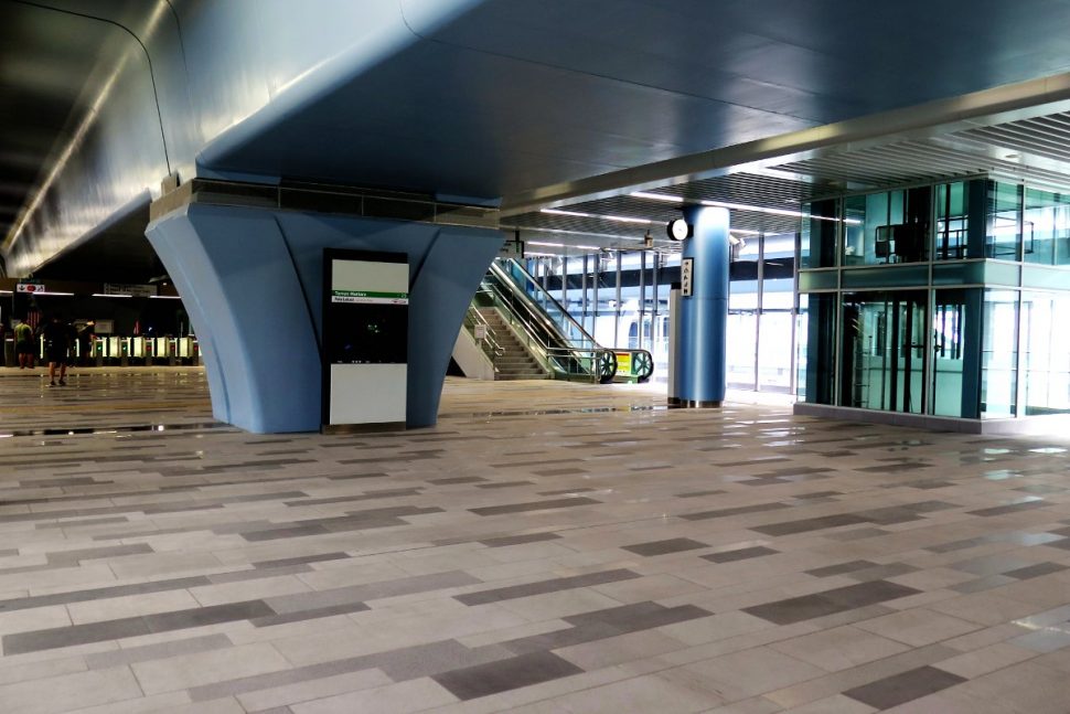 Concourse level of Taman Mutiara station