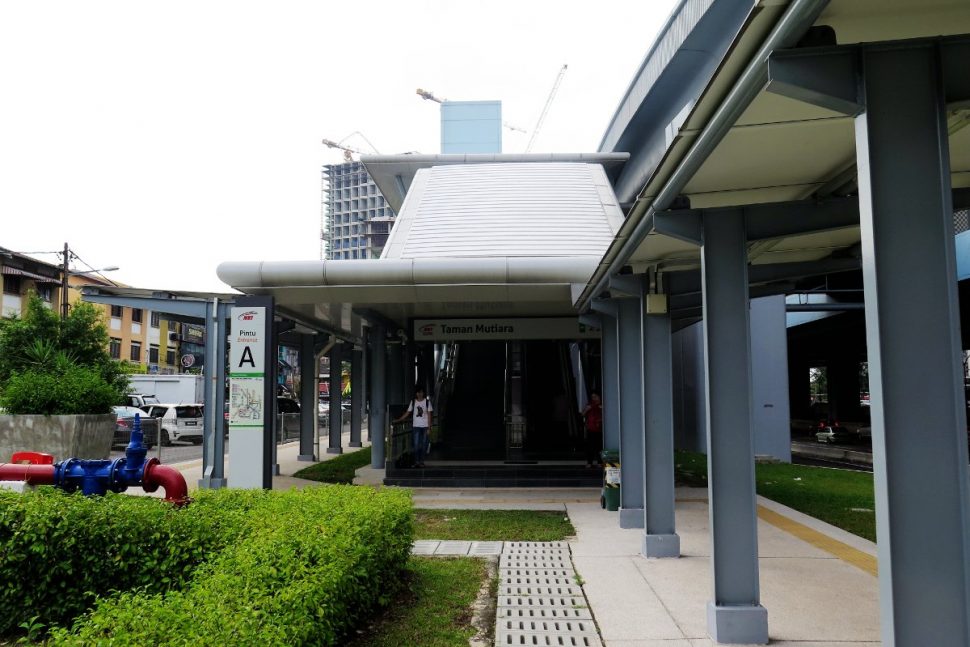 Entrance A of the Taman Mutiara station