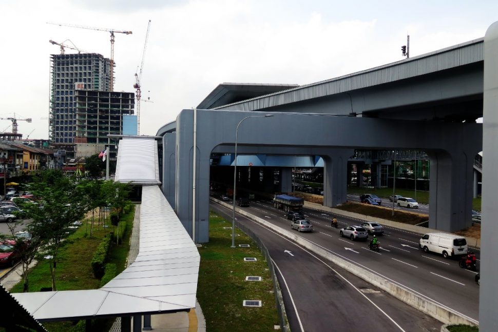 Entrance A of the Taman Mutiara station