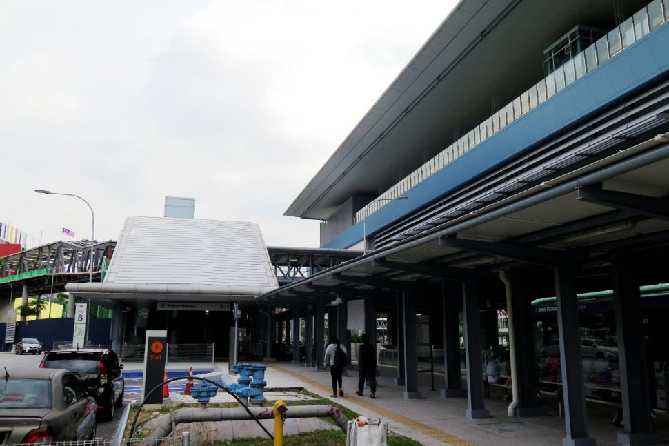 Entrance B of the Taman Mutiara station