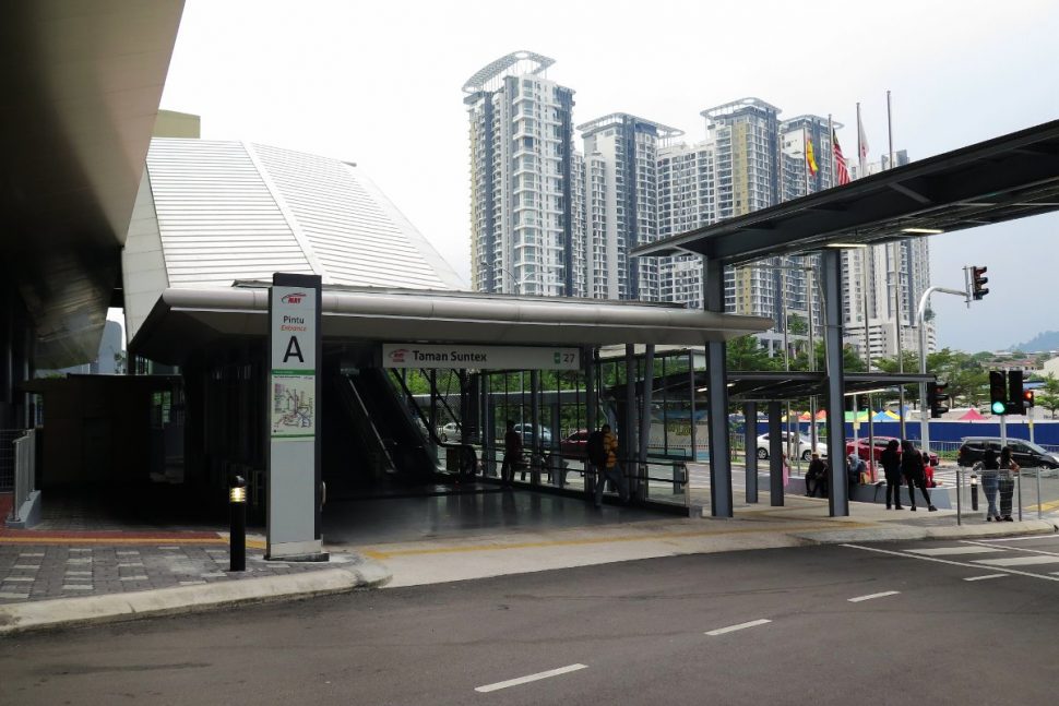 Entrance A of the Taman Suntex station