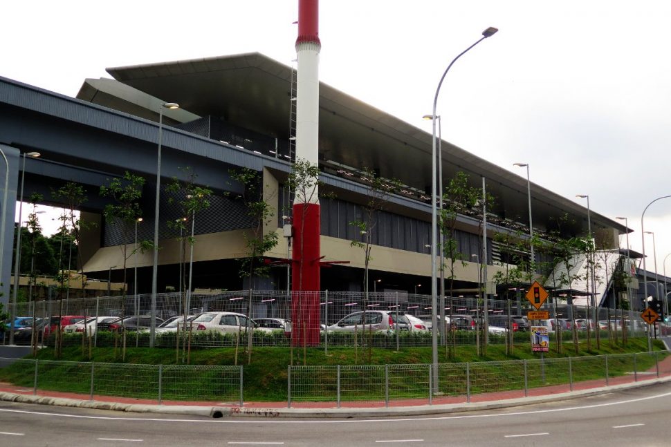 View of Taman Suntex station from a near distance