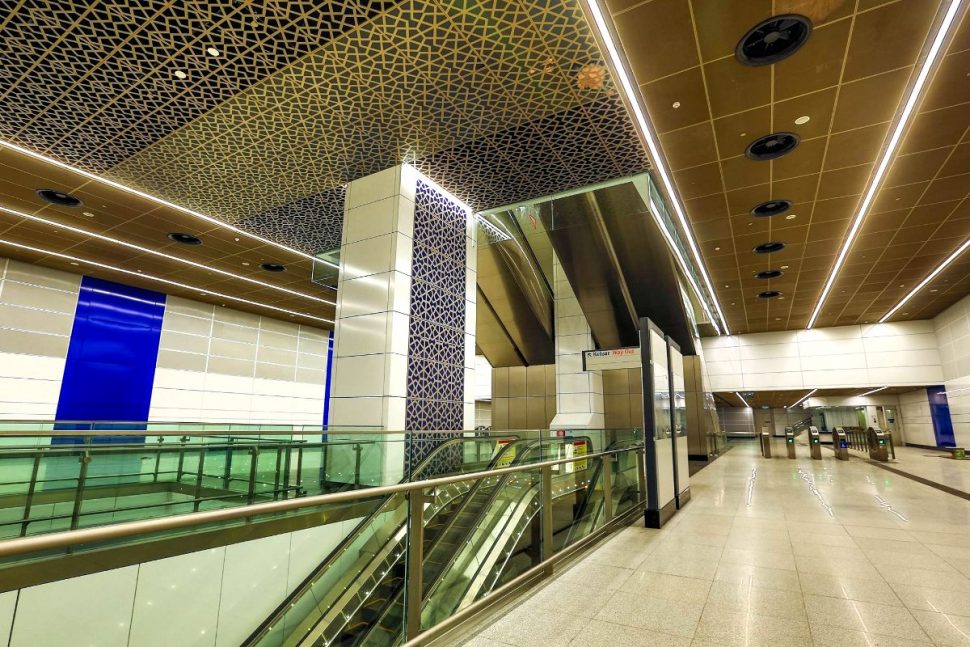 Concourse level of Tun Razak Exchange station