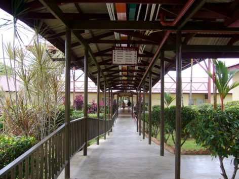 Walkway to rooms