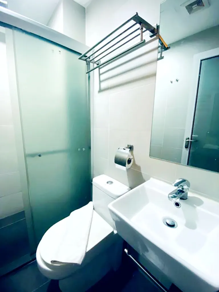 Clean and spacious washroom