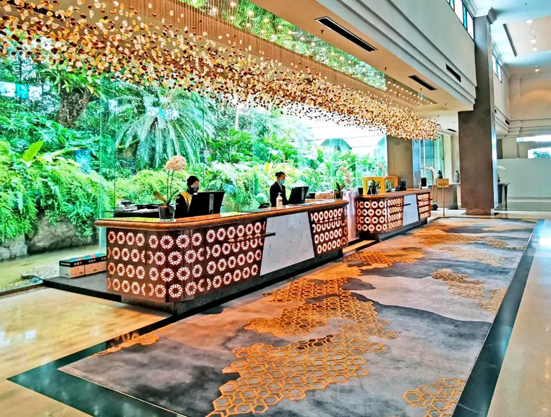 Reception area at the Sama-Sama Hotel KLIA
