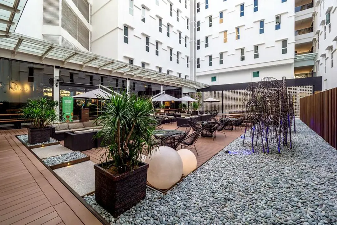 Chill out and relax at the courtyard
