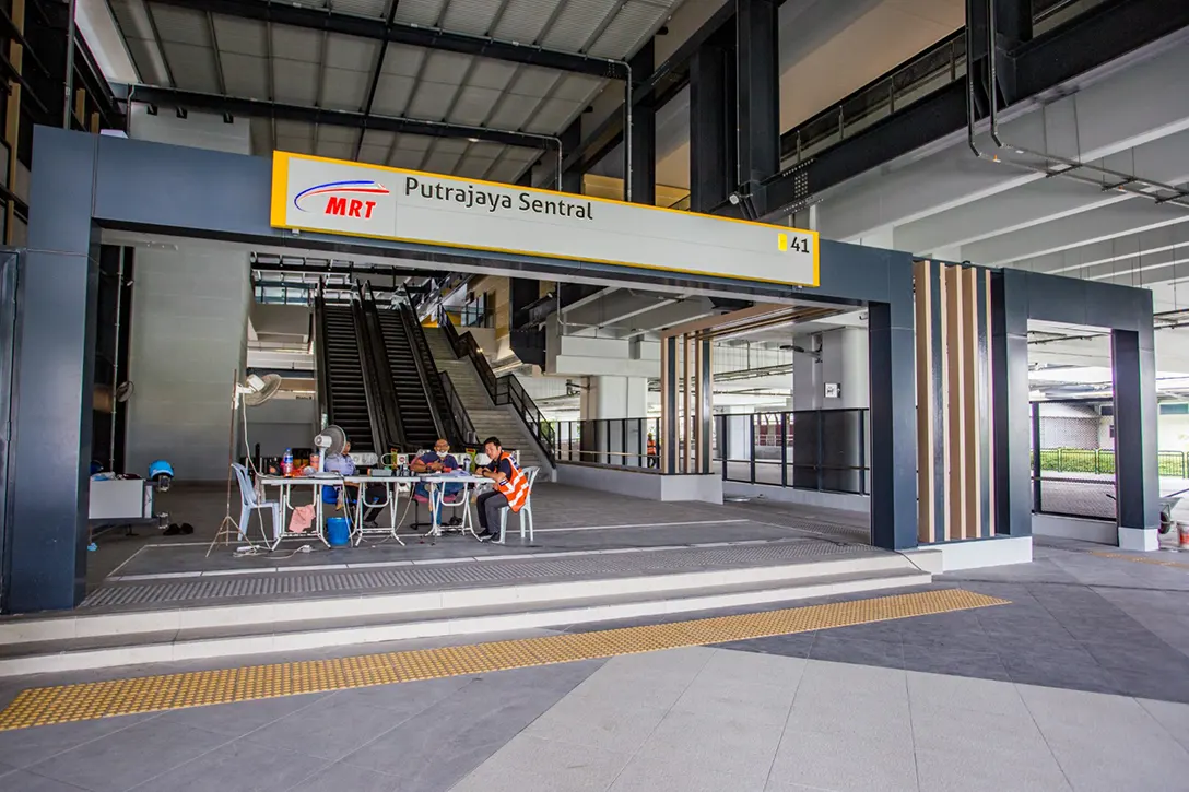 Enhancement works completed at the Entrance A, Putrajaya Sentral MRT Station.
