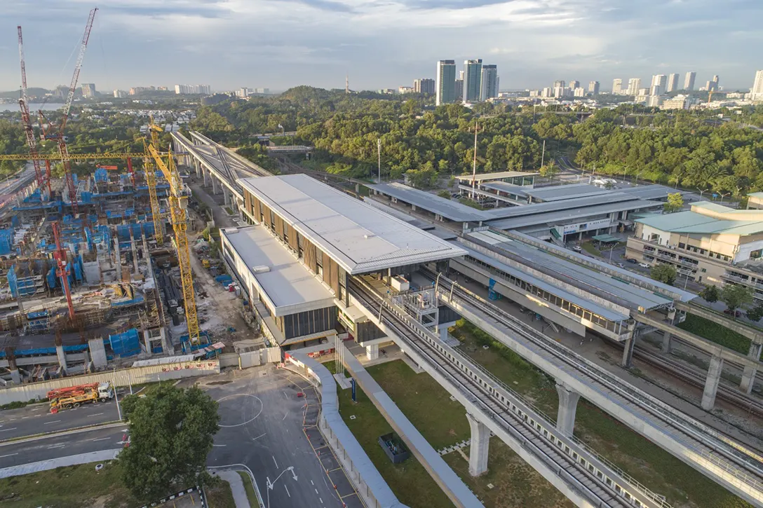 Readiness for pre-Pemeriksaan Cermat Akhir in progress at the Putrajaya Sentral MRT Station.
