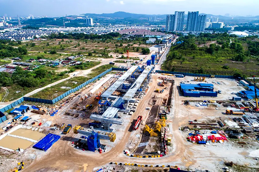 Aerial view of the 16 Sierra MRT Station site.