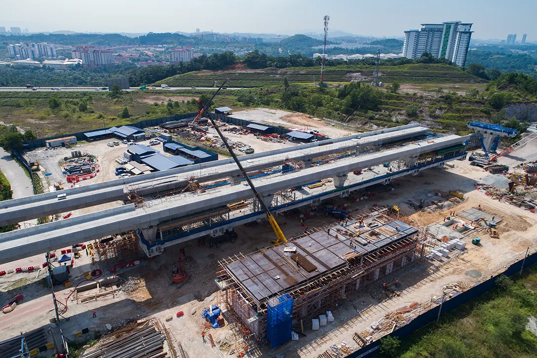 Electrical and mechanical as well as architect works in progress at the 16 Sierra MRT Station.