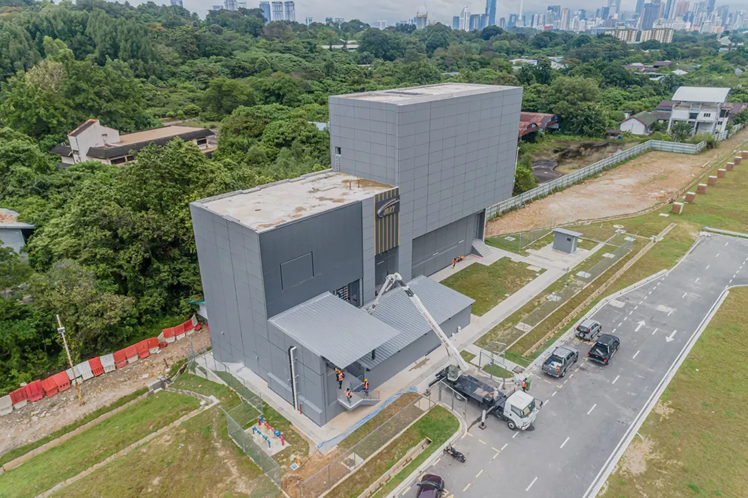 Overview of the Bandar Malaysia Selatan MRT Station Entrance A.