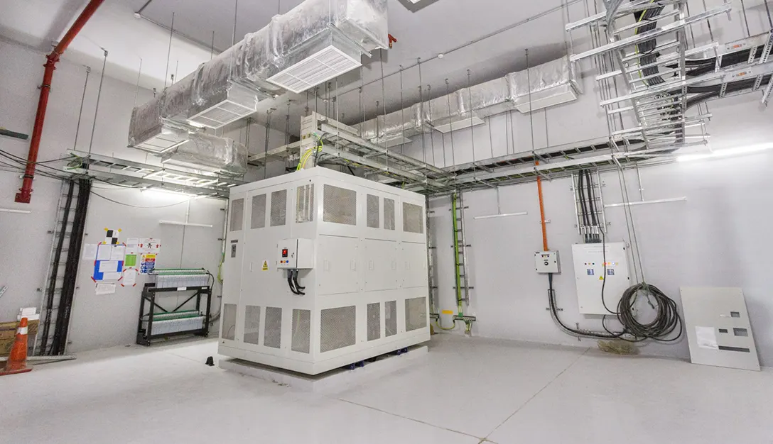 View inside the Bandar Malaysia Utara MRT Station showing the completion of the Low Voltage Room 2.