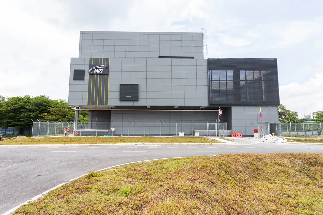 Front elevation of the Bandar Malaysia Utara MRT Station.